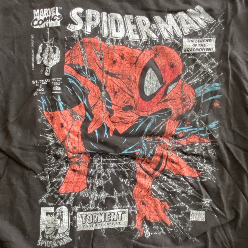 Marvel Spider-Man Black and Red Tee